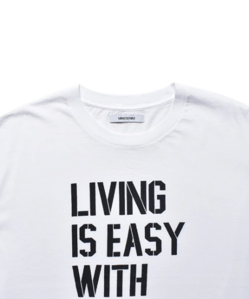 MINEDENIM（マインデニム）の「MINEDENIM（マインデニム）LIVING IS EASY WITH EYES CLOSED T-SH（Tシャツ/カットソー・メンズ・ホワイト・XL/M/L）」の3枚目の写真