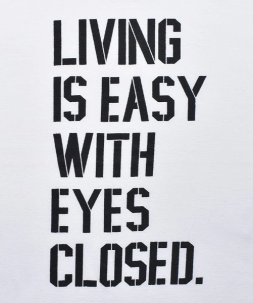 MINEDENIM（マインデニム）の「MINEDENIM（マインデニム）LIVING IS EASY WITH EYES CLOSED T-SH（Tシャツ/カットソー・メンズ・ホワイト・XL/M/L）」の5枚目の写真