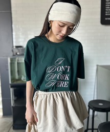 Kotoe（コトエ）の「【UNISEX】 ミックスロゴプリントオーバーサイズ 半端袖Tシャツ（Tシャツ/カットソー）」