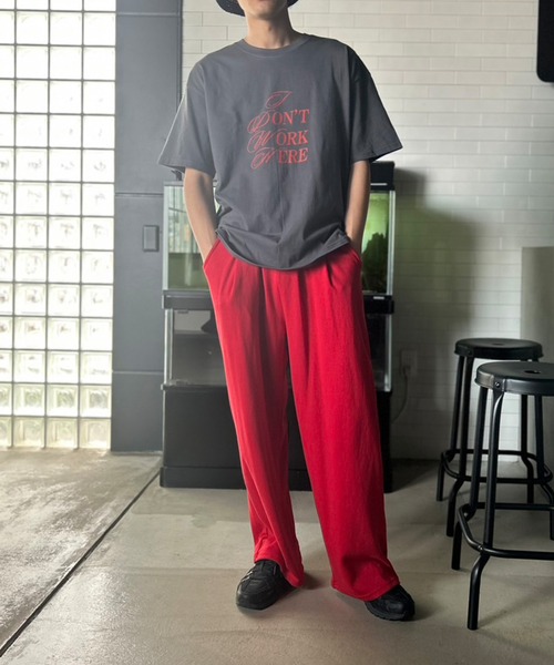 Kotoe(コトエ)の「【UNISEX】 ミックスロゴプリントオーバーサイズ 半端袖Tシャツ(Tシャツ/カットソー・レディース・ブラック/ダークグリーン/ダークグレー/ホワイト/ホワイト系その他・FREE)」の20枚目の写真