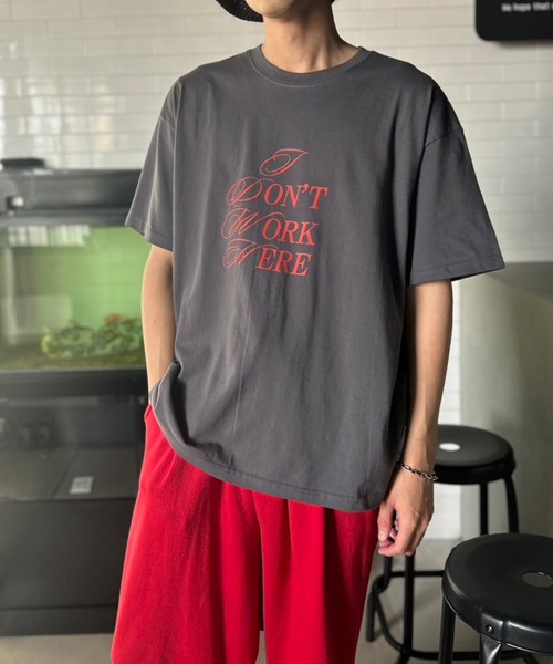 Kotoe(コトエ)の「【UNISEX】 ミックスロゴプリントオーバーサイズ 半端袖Tシャツ(Tシャツ/カットソー・レディース・ブラック/ダークグリーン/ダークグレー/ホワイト/ホワイト系その他・FREE)」の21枚目の写真