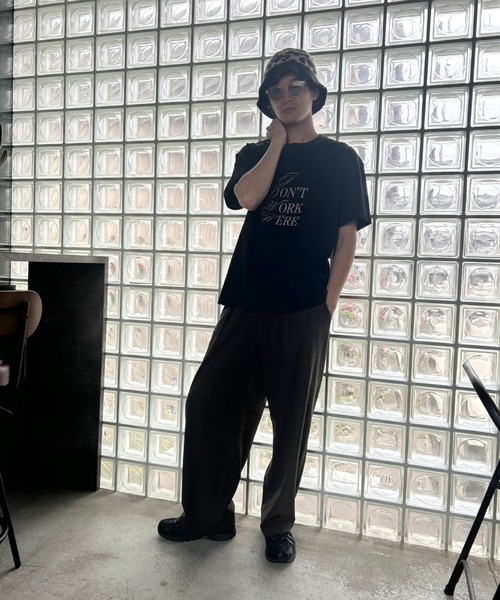 Kotoe(コトエ)の「【UNISEX】 ミックスロゴプリントオーバーサイズ 半端袖Tシャツ(Tシャツ/カットソー・レディース・ブラック/ダークグリーン/ダークグレー/ホワイト/ホワイト系その他・FREE)」の13枚目の写真