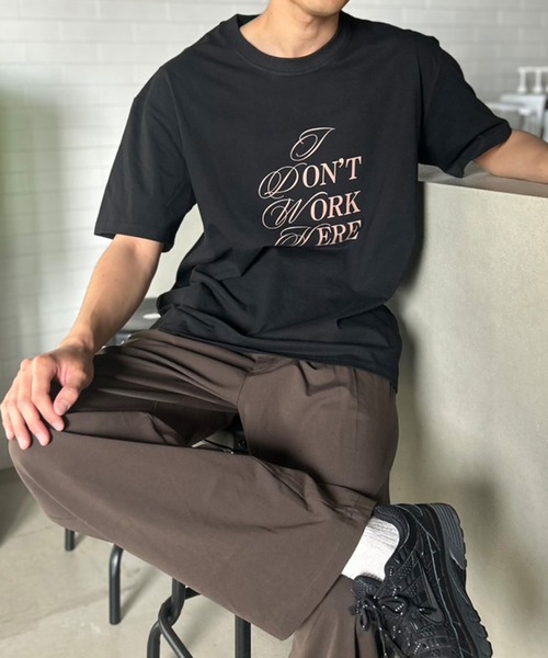 Kotoe(コトエ)の「【UNISEX】 ミックスロゴプリントオーバーサイズ 半端袖Tシャツ(Tシャツ/カットソー・レディース・ブラック/ダークグリーン/ダークグレー/ホワイト/ホワイト系その他・FREE)」の15枚目の写真