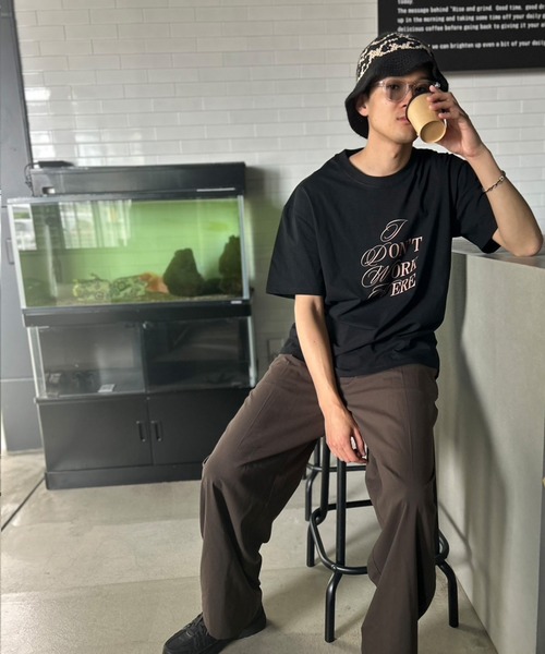 Kotoe(コトエ)の「【UNISEX】 ミックスロゴプリントオーバーサイズ 半端袖Tシャツ(Tシャツ/カットソー・レディース・ブラック/ダークグリーン/ダークグレー/ホワイト/ホワイト系その他・FREE)」の17枚目の写真