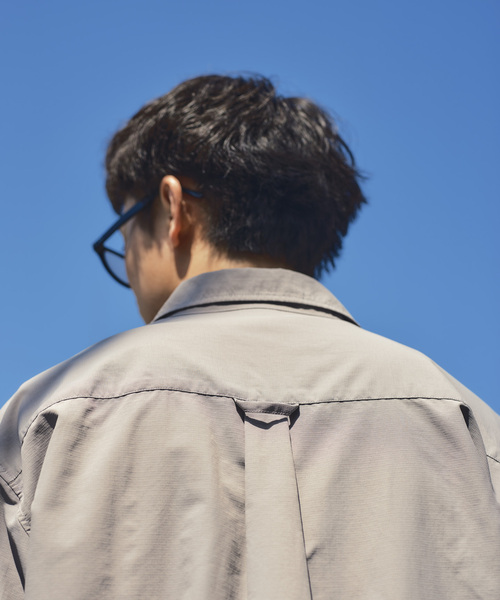 Russell Athletic（ラッセルアスレティック）の「RUSSELL ATHLETIC 別注 ナイロン リップストップ ショートスリーブ シャツ（シャツ/ブラウス・メンズ・グレー/ネイビー/ブラックミックス・MEDIUM/LARGE）」の11枚目の写真