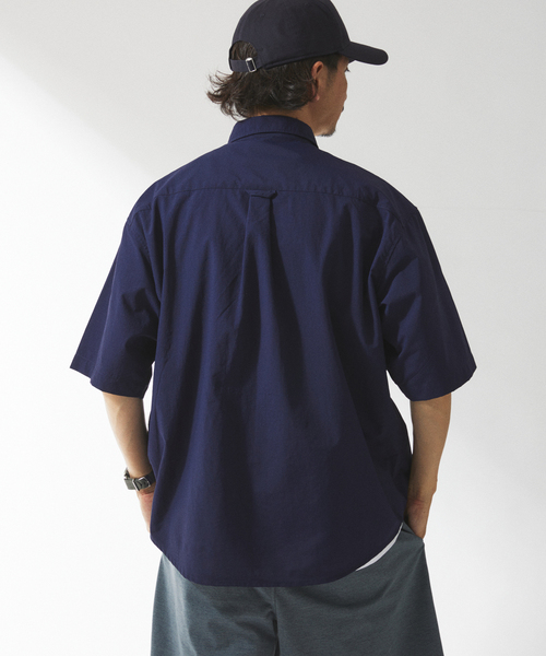 Russell Athletic（ラッセルアスレティック）の「RUSSELL ATHLETIC 別注 ナイロン リップストップ ショートスリーブ シャツ（シャツ/ブラウス・メンズ・グレー/ネイビー/ブラックミックス・MEDIUM/LARGE）」の20枚目の写真