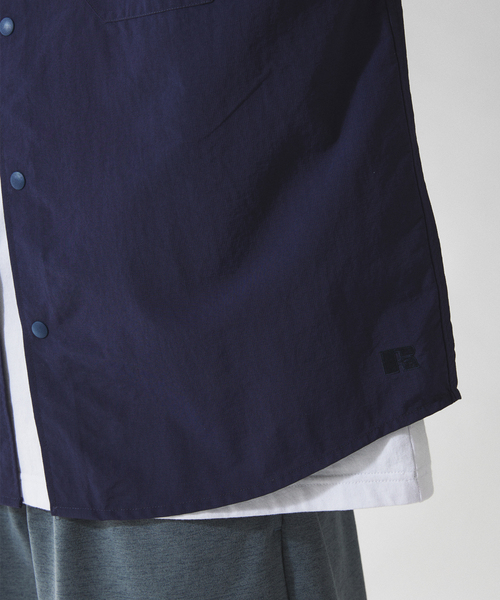 Russell Athletic（ラッセルアスレティック）の「RUSSELL ATHLETIC 別注 ナイロン リップストップ ショートスリーブ シャツ（シャツ/ブラウス・メンズ・グレー/ネイビー/ブラックミックス・MEDIUM/LARGE）」の21枚目の写真