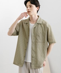 SENSE OF PLACE by URBAN RESEARCH（センスオブプレイスバイアーバンリサーチ）の「ダマスクオープンカラーショートスリーブシャツ（シャツ/ブラウス・メンズ）」