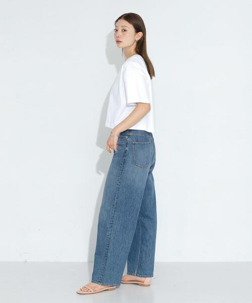 URBAN RESEARCH Sonny Label(アーバンリサーチサニーレーベル)の「SHELTECH クロップドTシャツ(Tシャツ/カットソー・レディース・オフホワイト/チャコールグレー/ブラック・FREE)」の13枚目の写真