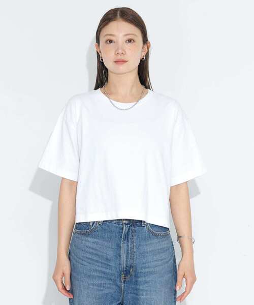 セール】SHELTECH クロップドTシャツ（Tシャツ/カットソー