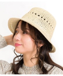 LAUTRE COTE（ロウトレコウト）の「透かし編みハンドメイドストローハット（ハット）」