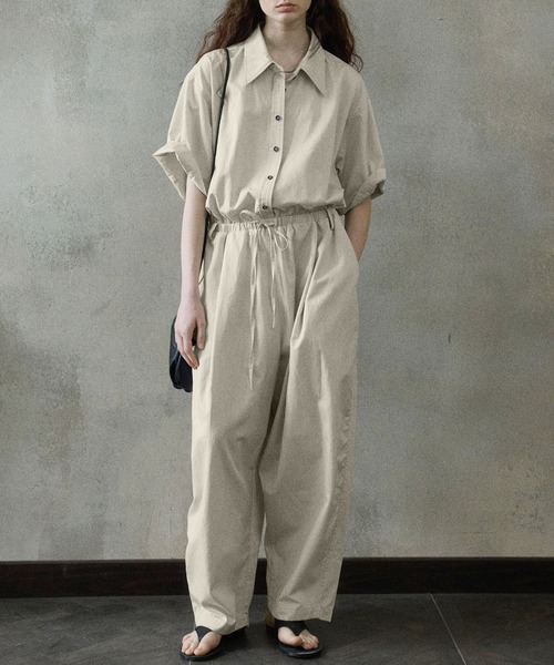 DECADE CLASSIC(ディケイド クラシック)の「DECADE CLASSIC オールインワンパンツ (SS)(つなぎ/オールインワン・レディース・ダークグレー/ブラック/ライトベージュ・MEDIUM/SMALL)」の3枚目の写真
