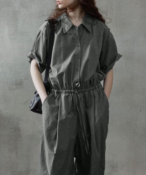 DECADE CLASSIC(ディケイド クラシック)の「DECADE CLASSIC オールインワンパンツ (SS)(つなぎ/オールインワン・レディース・ダークグレー/ブラック/ライトベージュ・MEDIUM/SMALL)」の9枚目の写真