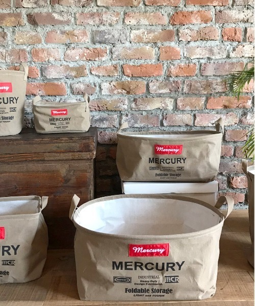 MERCURY（マーキュリー）の「マーキュリー キャンバスバケツ S（収納グッズ・レディース・ブラック/サンドベージュ/グレー・FREE）」の12枚目の写真