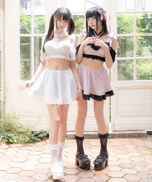 ディアマイラブ　水着 フリルレース重ねハート型水着（水着）｜DearMyLove（ディア