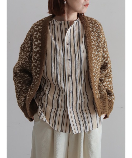 2024SS ラメループヤーンカーディガン　1er プルミエ 1er Arrondissement｜ラメシャギーカーディガン | Rakuten Fashion