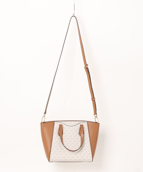MICHAEL KORS(マイケルコース)の「TARYN レザー コンバーチブル クロスボディ スモール - MKシグネチャー(ショルダーバッグ・レディース・ホワイト系その他・FREE)」の6枚目の写真