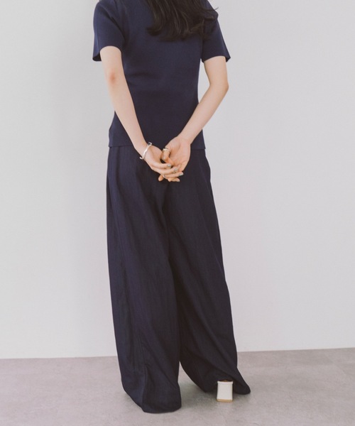 DRWCYS(ドロシーズ)の「2タックワイドパンツ(チノパンツ・レディース・ブラック/ブルー・FREE)」の12枚目の写真