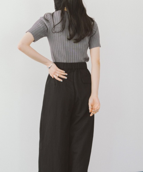DRWCYS(ドロシーズ)の「2タックワイドパンツ(チノパンツ・レディース・ブラック/ブルー・FREE)」の19枚目の写真