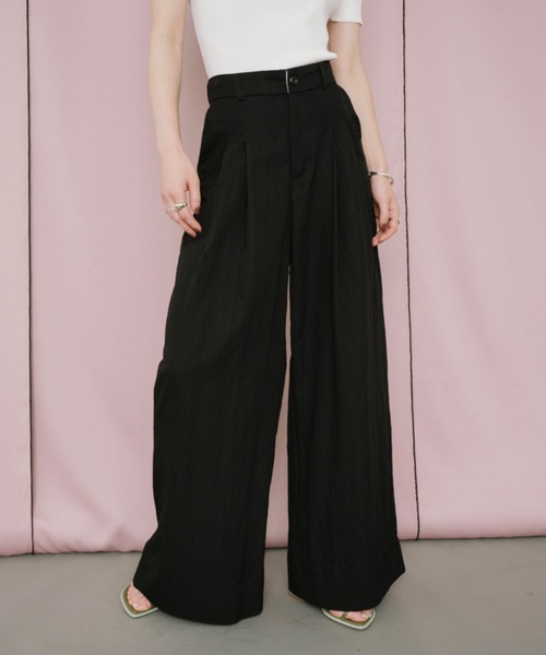 DRWCYS(ドロシーズ)の「2タックワイドパンツ(チノパンツ・レディース・ブラック/ブルー・FREE)」の21枚目の写真