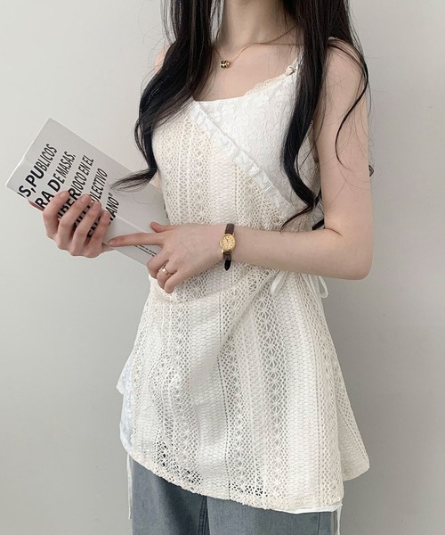 MAISON DE THERESE(メゾン ド テレーズ)の「レースのキャミソール(キャミソール・レディース・アイボリー・S/M)」の7枚目の写真