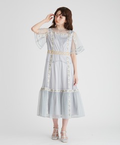 セール】LACE DOCKING LACE UP DRESS（ワンピース）｜Ameri