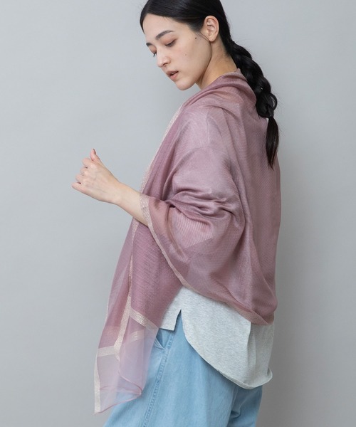 セール】オーガンジーヘムストール（ストール/ショール）｜Munich