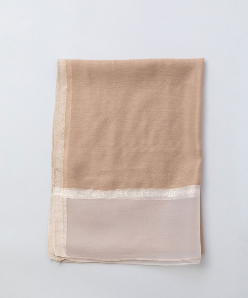 Munich（ミューニック）の「オーガンジーヘムストール（ストール/ショール・レディース・グレー/ピンク/ベージュ/ブラック・FREE）」の12枚目の写真