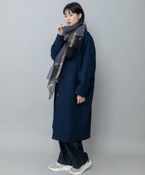 Munich（ミューニック）の「オーガンジーヘムストール（ストール/ショール・レディース・グレー/ピンク/ベージュ/ブラック・FREE）」の21枚目の写真