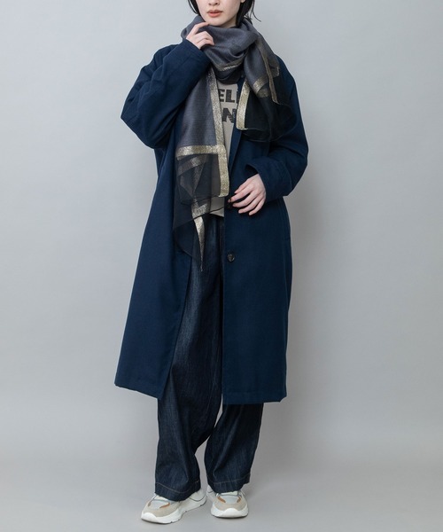 Munich（ミューニック）の「オーガンジーヘムストール（ストール/ショール・レディース・グレー/ピンク/ベージュ/ブラック・FREE）」の22枚目の写真