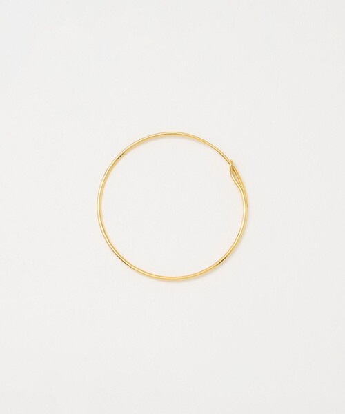 UNITED ARROWS（ユナイテッドアローズ）の「SILVER925 ゴールドプレーティング フープピアス（ピアス（両耳用）・レディース・ゴールド・FREE）」の2枚目の写真