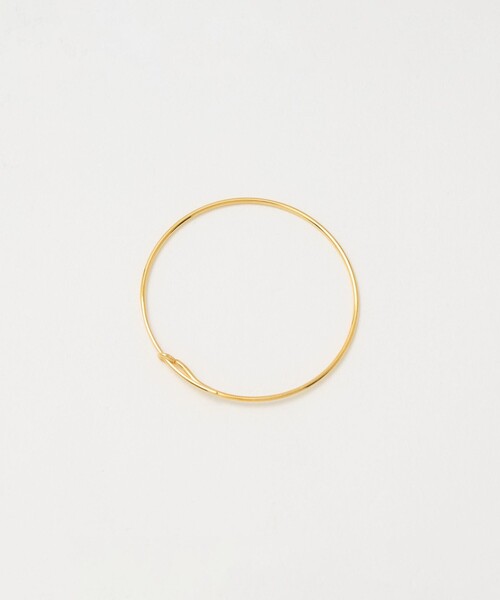 UNITED ARROWS（ユナイテッドアローズ）の「SILVER925 ゴールドプレーティング フープピアス（ピアス（両耳用）・レディース・ゴールド・FREE）」の4枚目の写真