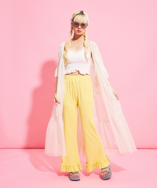 PUNYUS(プニュズ)の「2WAYシアーワンピース(ワンピース・レディース・ホワイト/ブラック・1/2/3/4)」の6枚目の写真