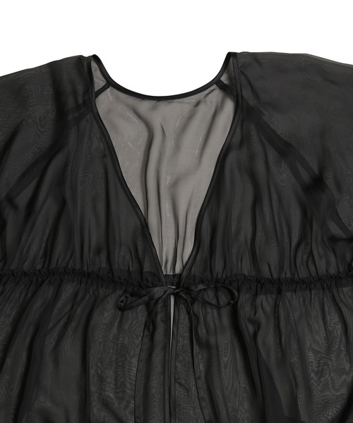 PUNYUS(プニュズ)の「2WAYシアーワンピース(ワンピース・レディース・ホワイト/ブラック・1/2/3/4)」の13枚目の写真