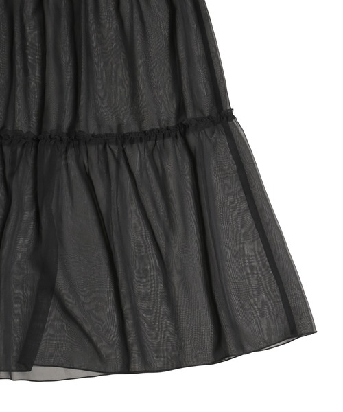 PUNYUS(プニュズ)の「2WAYシアーワンピース(ワンピース・レディース・ホワイト/ブラック・1/2/3/4)」の15枚目の写真