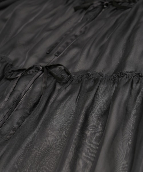 PUNYUS(プニュズ)の「2WAYシアーワンピース(ワンピース・レディース・ホワイト/ブラック・1/2/3/4)」の16枚目の写真