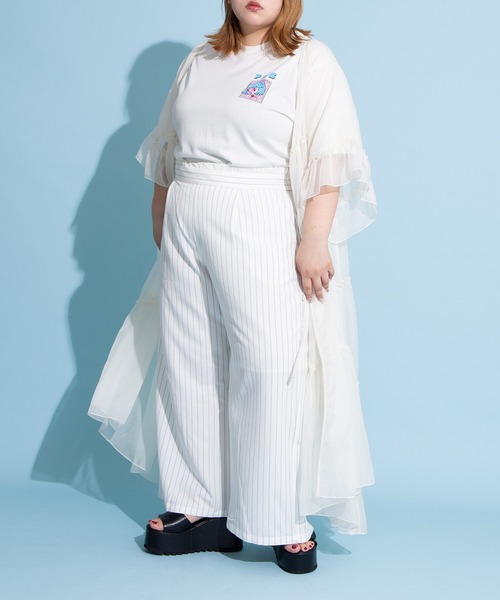 PUNYUS(プニュズ)の「2WAYシアーワンピース(ワンピース・レディース・ホワイト/ブラック・1/2/3/4)」の18枚目の写真