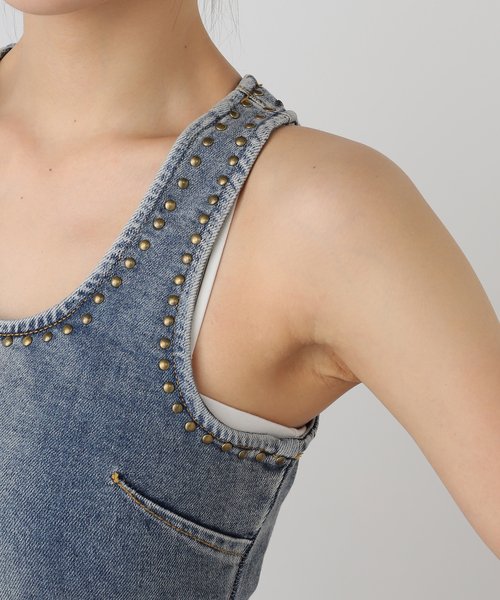 JOINT WORKS（ジョイントワークス）の「ONE TEASPOON/ WORN BLUE DENIM MINI DRESS（ワンピース・レディース・サックスブルー・X-SMALL）」の6枚目の写真