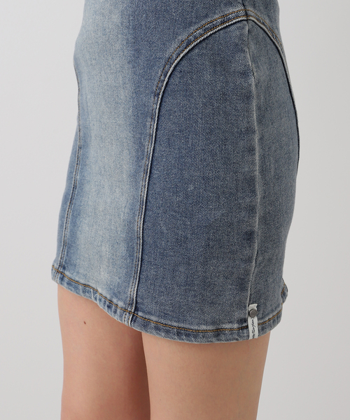 JOINT WORKS（ジョイントワークス）の「ONE TEASPOON/ WORN BLUE DENIM MINI DRESS（ワンピース・レディース・サックスブルー・X-SMALL）」の5枚目の写真