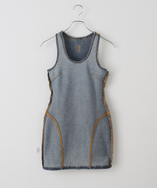 JOINT WORKS（ジョイントワークス）の「ONE TEASPOON/ WORN BLUE DENIM MINI DRESS（ワンピース・レディース・サックスブルー・X-SMALL）」の3枚目の写真
