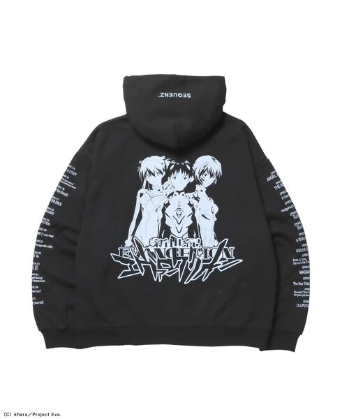 SEQUENZ（シークエンズ）の「【新世紀エヴァンゲリオン×SEQUENZ】EVA CHARCTER ZIP PK / オーバーサイズ ビッグシルエット ジップパーカー 刺繍 プリント フーディ 裏起毛 ユニセックス（パーカー・メンズ・ブラック/グリーン系その他5/グレー・LARGE/MEDIUM）」の11枚目の写真