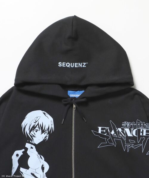 SEQUENZ（シークエンズ）の「【新世紀エヴァンゲリオン×SEQUENZ】EVA CHARCTER ZIP PK / オーバーサイズ ビッグシルエット ジップパーカー 刺繍 プリント フーディ 裏起毛 ユニセックス（パーカー・メンズ・ブラック/グリーン系その他5/グレー・LARGE/MEDIUM）」の13枚目の写真