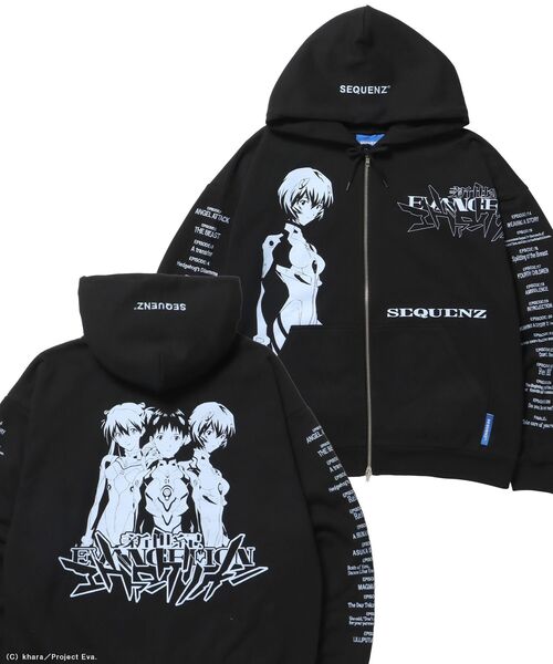 新世紀エヴァンゲリオン×SEQUENZ】EVA CHARCTER ZIP PK / オーバー
