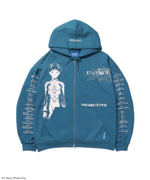 新世紀エヴァンゲリオン×SEQUENZ】EVA CHARCTER ZIP PK / オーバー