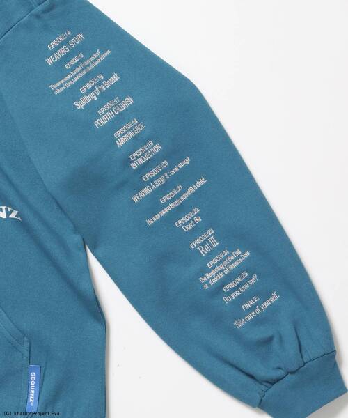 SEQUENZ（シークエンズ）の「【新世紀エヴァンゲリオン×SEQUENZ】EVA CHARCTER ZIP PK / オーバーサイズ ビッグシルエット ジップパーカー 刺繍 プリント フーディ 裏起毛 ユニセックス（パーカー・メンズ・ブラック/グリーン系その他5/グレー・LARGE/MEDIUM）」の20枚目の写真