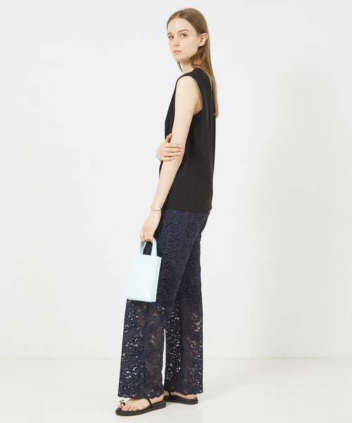 DESIGNWORKS(デザインワークス)の「ボタニカルレースパンツ(その他パンツ・レディース・ネイビー/グレー・38/36)」の4枚目の写真