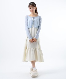 GLOBAL WORK | 2SET＊カーディガンキャミワンピース/AND YUA ANY/499717(ワンピース)
