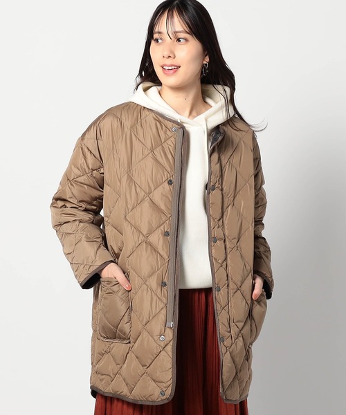 美品　ロンハーマン　ノーカラー　キルティング　ダウンコート　ベージュ　XS セール】NANGA×GrandPARK/ナンガ×グランドパーク別注 ノーカラー