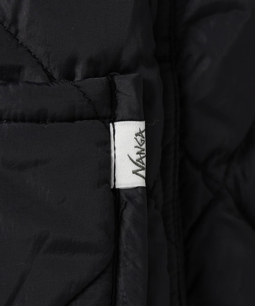 NANGA（ナンガ）の「NANGA×GrandPARK/ナンガ×グランドパーク別注 ノーカラーキルティングブルゾン（ダウンジャケット/コート・レディース・ベージュ/ブラック・LARGE/MEDIUM）」の13枚目の写真