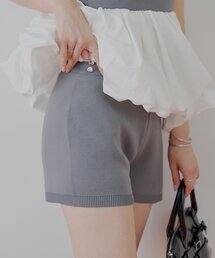 Chico ショートパンツ 新色&新サイズ追加/セットアップ対応】チャーム付タックショート